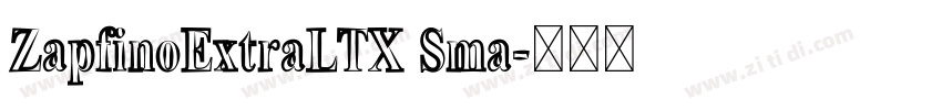 ZapfinoExtraLTX Sma字体转换